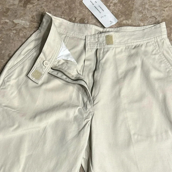 Y2K Barrel cargo capri pants,Light cream ,vtg, NWT, Velcro pocket,PRIVATE MEMBER - Picture 12 of 14
